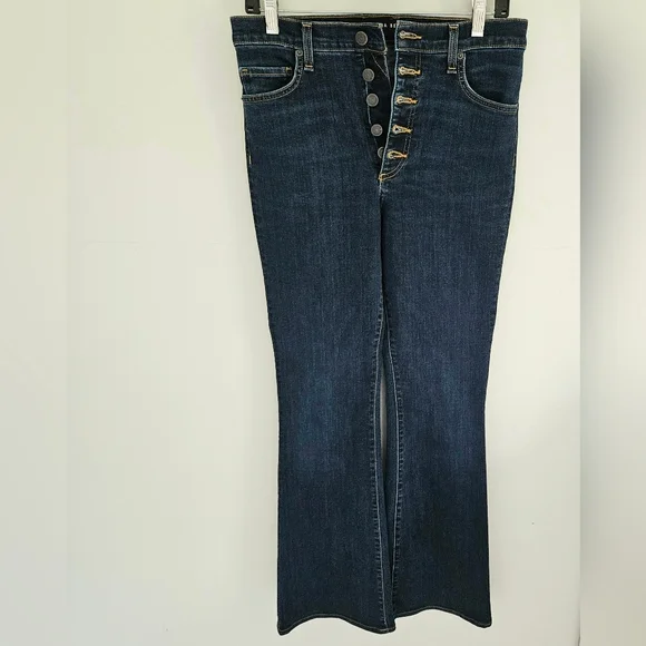 Veronica Beard Beverly Skinny Flare Hifh Rise Jeans - Picture 2 of 5